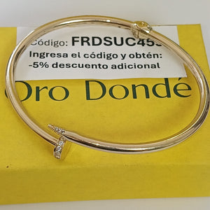 PULSERA CLAVO ORO 14K 6.2 (NUEVO)