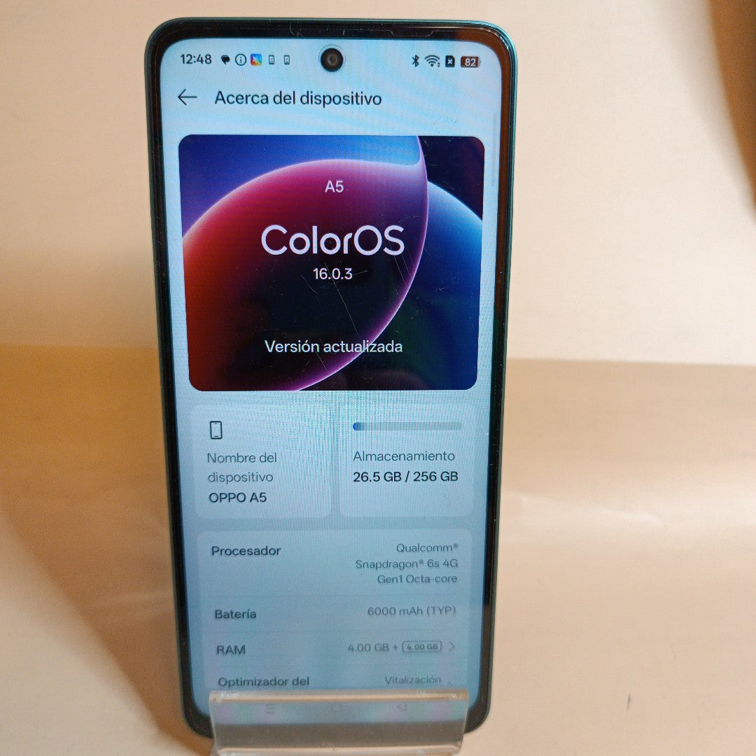 CELULAR OPPO A5 CPH2727 (2025) 256 GB 4 GB RAM (SEMINUEVO)