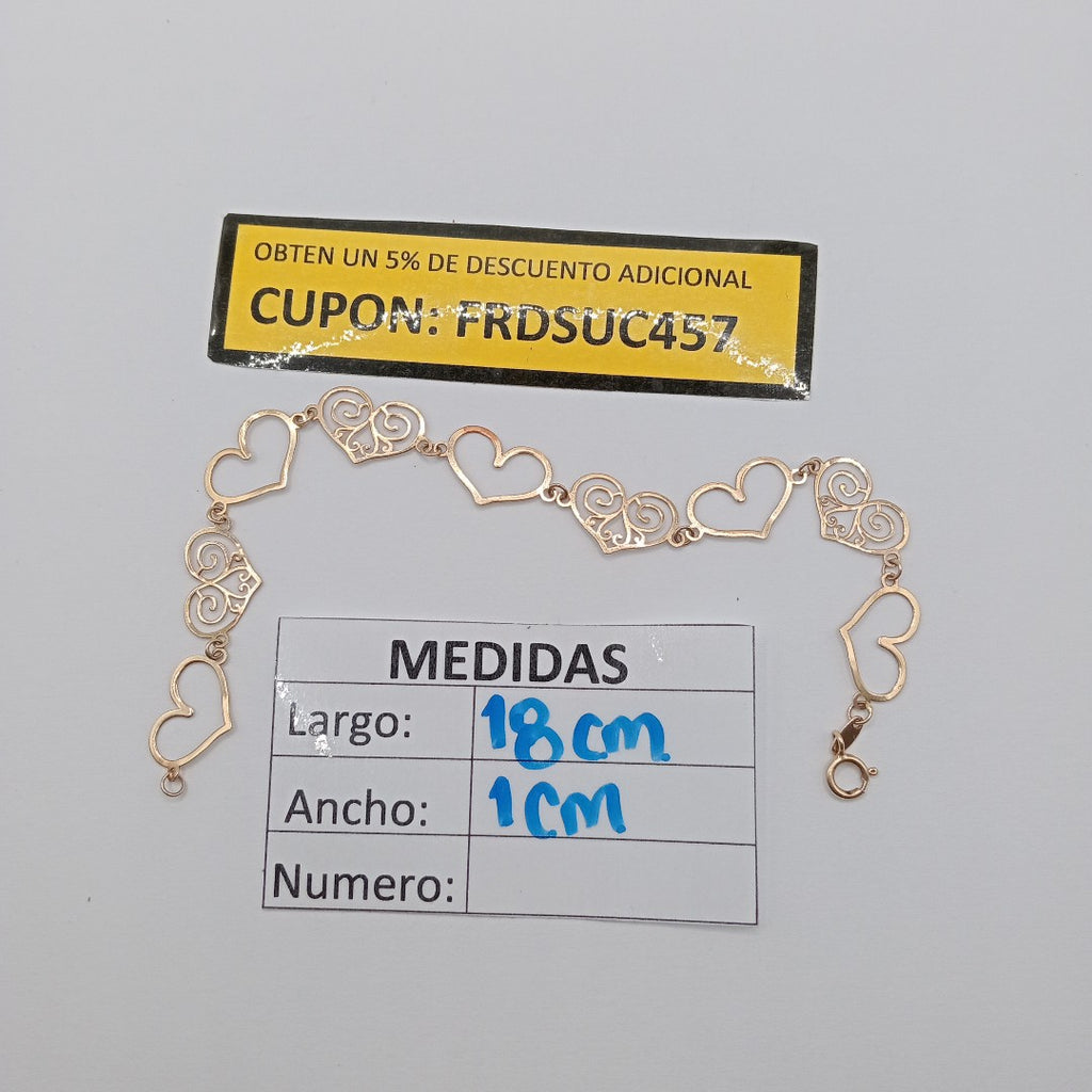 PULSERA ORO 14 K 1.9 GRMS (SEMINUEVO)