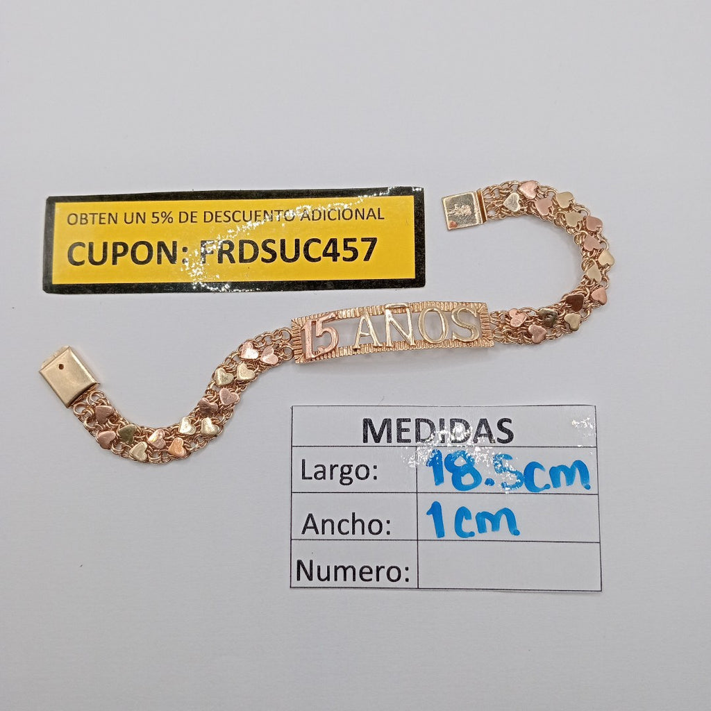 ESCLAVA ORO COMBINADO 14 K 10,70 GRMS (SEMINUEVO)