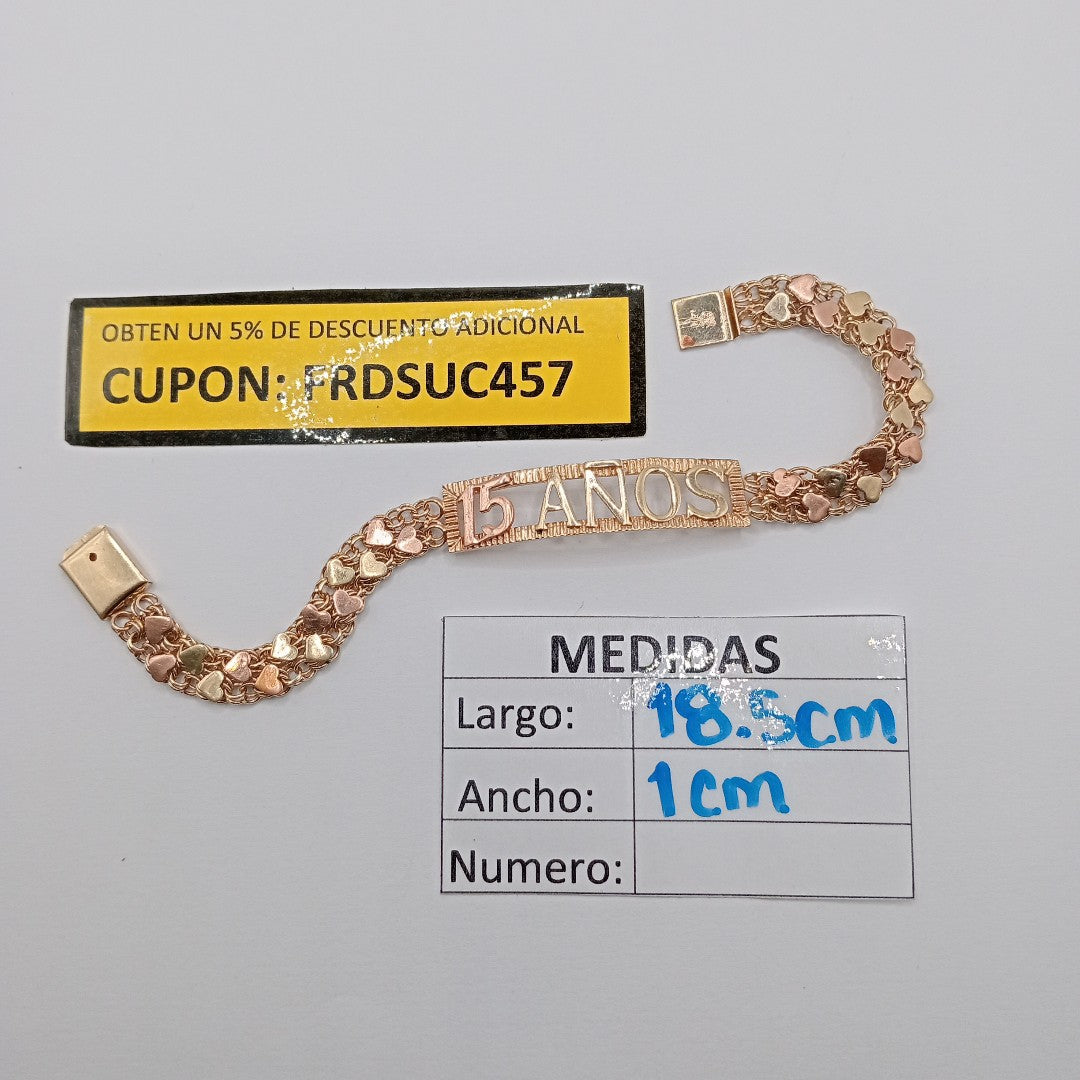 ESCLAVA ORO COMBINADO 14 K 10,70 GRMS (SEMINUEVO)