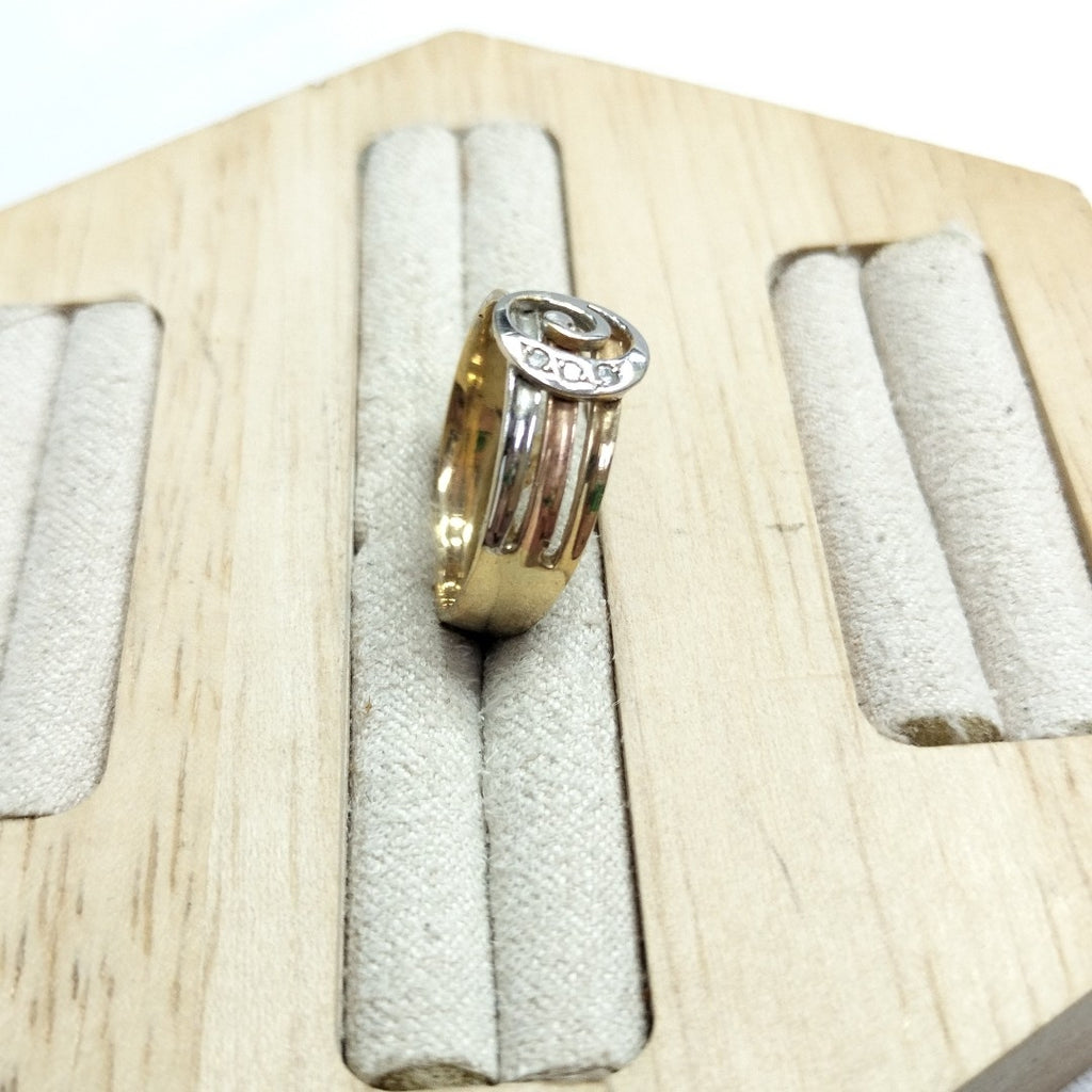 ANILLITO ORO COMBINADO 14 K 3,40 GRMS (SEMINUEVO)