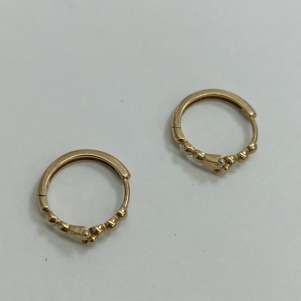 ARRACADAS PAR ORO 14 K 1.9 GRMS (SEMINUEVO)