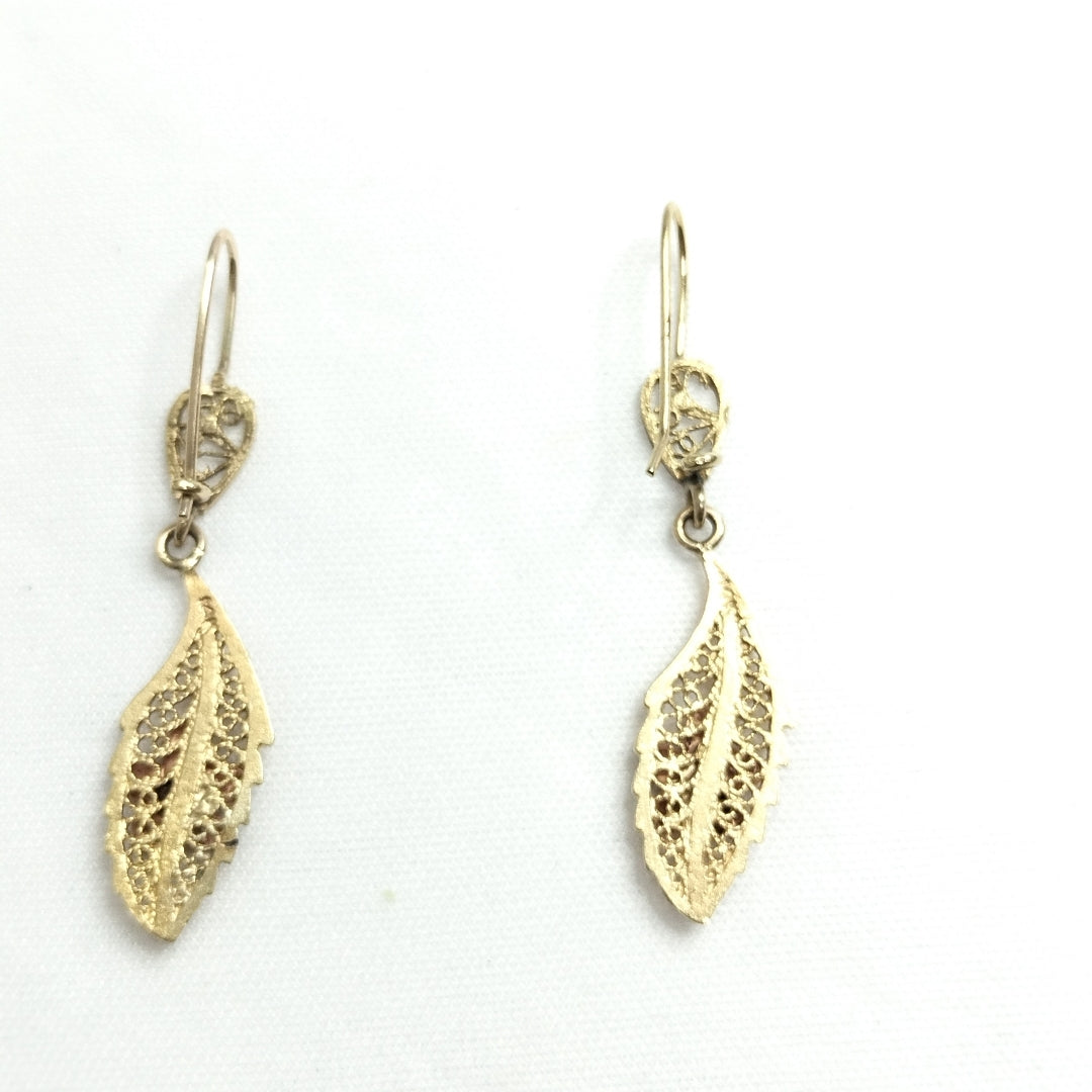 ARETES PAR ORO 14 K 4,60 GRMS (SEMINUEVO)