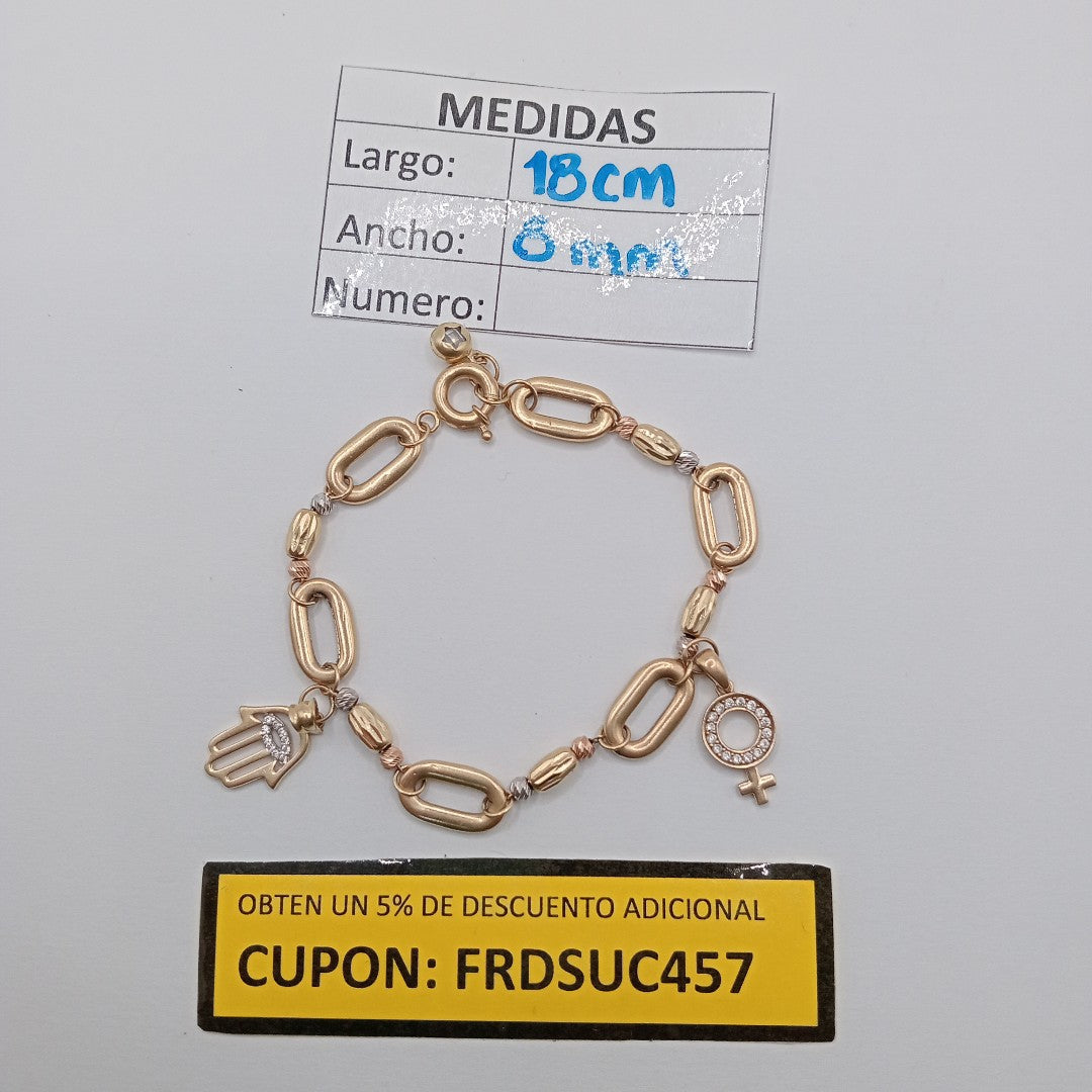 PULSERA ORO 14 K 7.6 GRMS (SEMINUEVO)