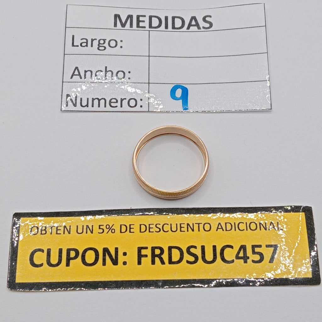 ARGOLLA ORO 10 K 1.4 GRMS (SEMINUEVO)