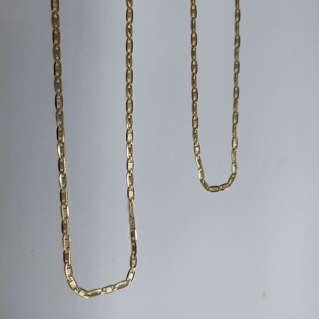 CADENA ORO COMBINADO 14 K 4.6 GRMS (SEMINUEVO)