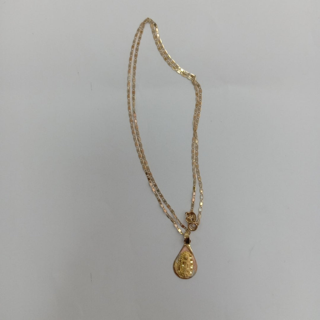 CADENA, MEDALLA RELIGIOSA ORO 10 K 2.3 GRMS (SEMINUEVO)