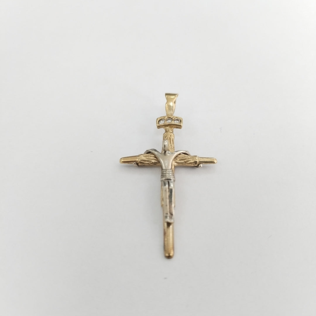 CRUCIFIJO ORO 10 K 2,70 GRMS (SEMINUEVO)