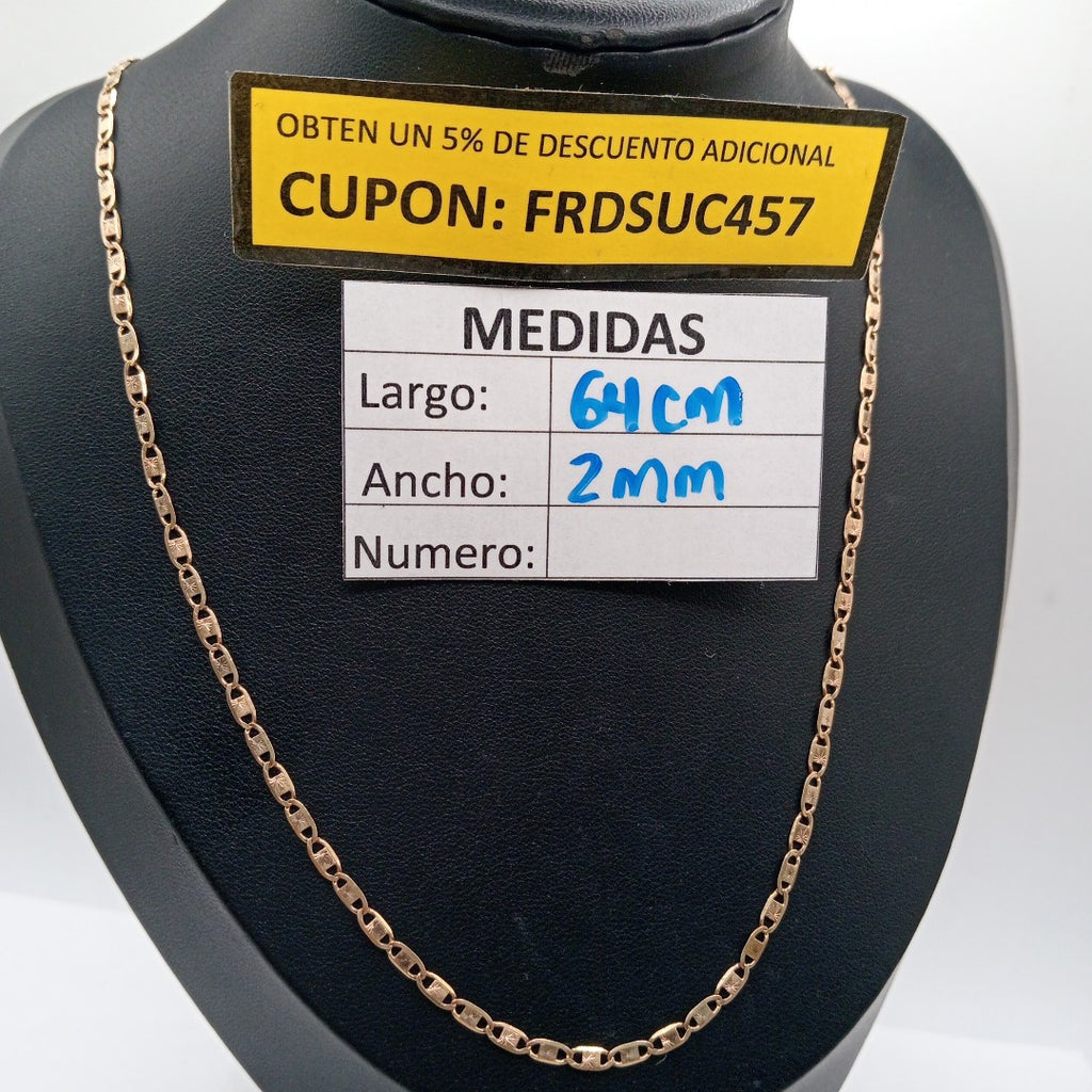 CADENA ORO COMBINADO 10 K 6.4 GRMS (SEMINUEVO)