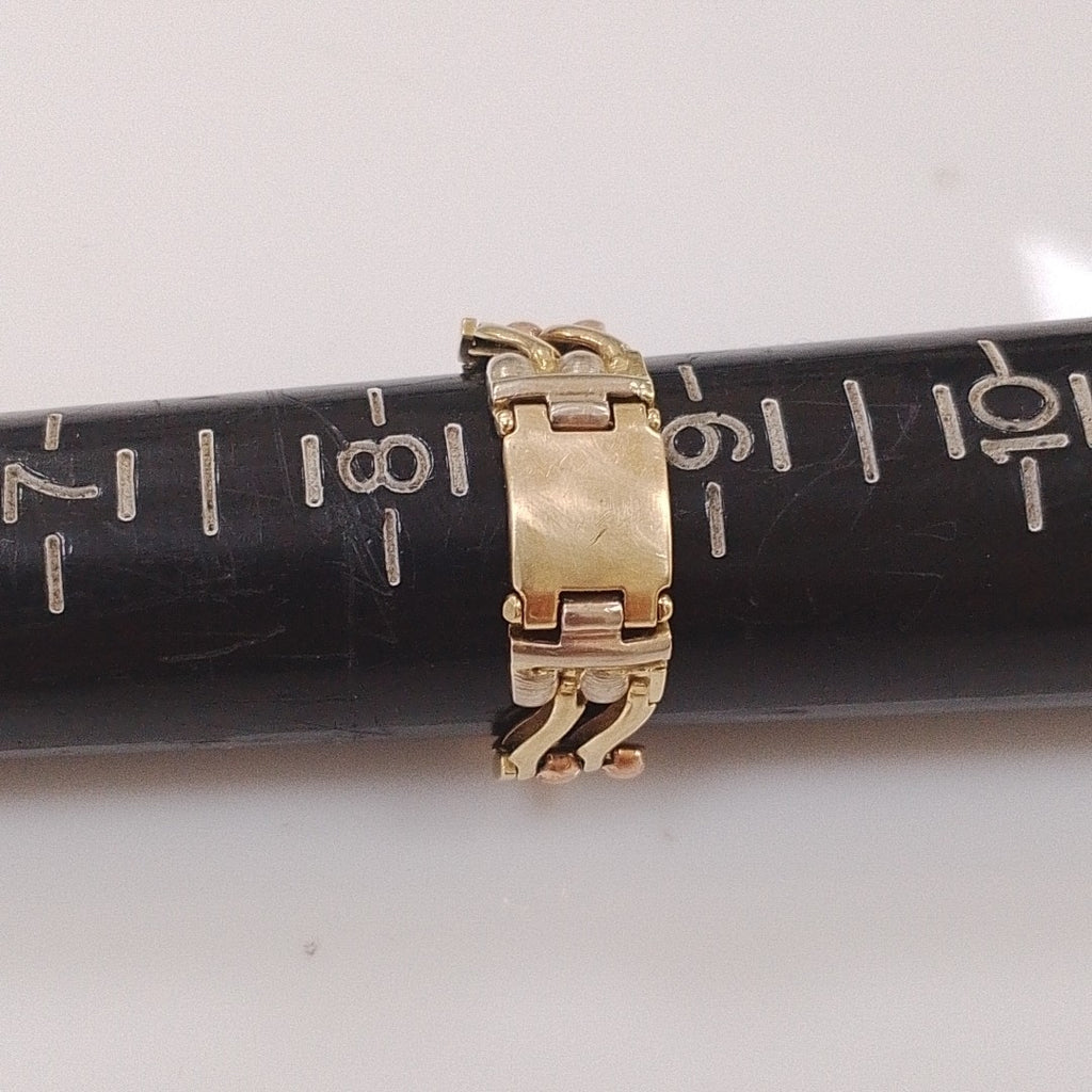 ANILLITO ORO COMBINADO 14 K 4,30 GRMS (SEMINUEVO)