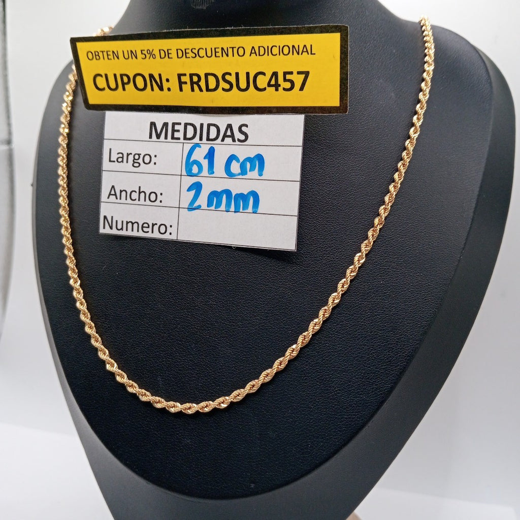 CADENA ORO 14 K 5,10 GRMS (SEMINUEVO)