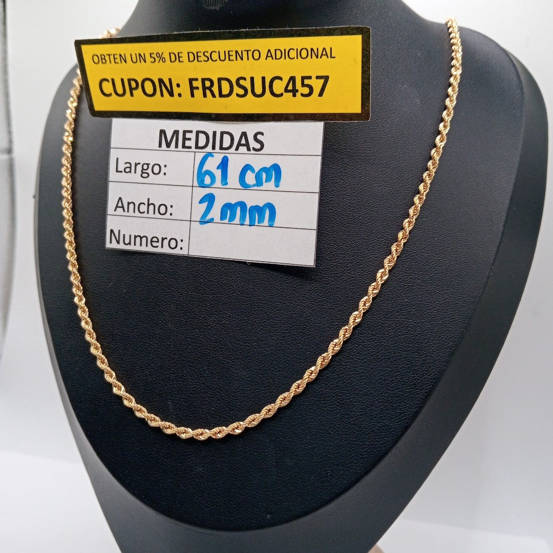 CADENA ORO 14 K 5,10 GRMS (SEMINUEVO)