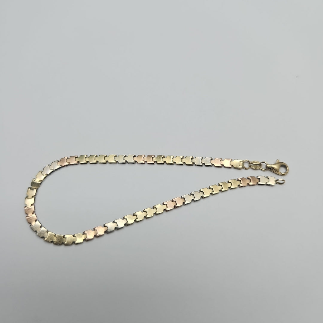 PULSERA ORO,ORO COMBINADO 14 K 3,80 GRMS (SEMINUEVO)