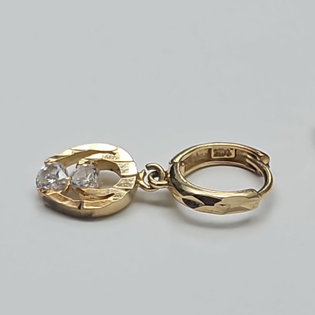 ARETES PAR ORO 14 K 3,10 GRMS (SEMINUEVO)