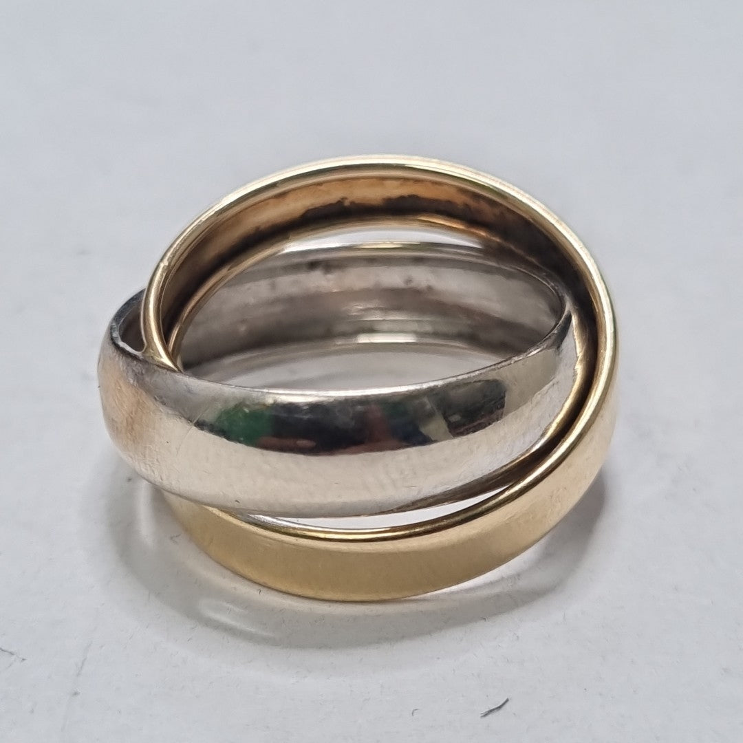 ANILLITO ORO COMBINADO 14 K 3 GRMS (SEMINUEVO)