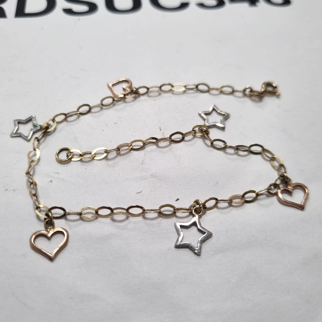 PULSERA ORO, ORO COMBINADO 14 K 2.8 GRMS (SEMINUEVO)