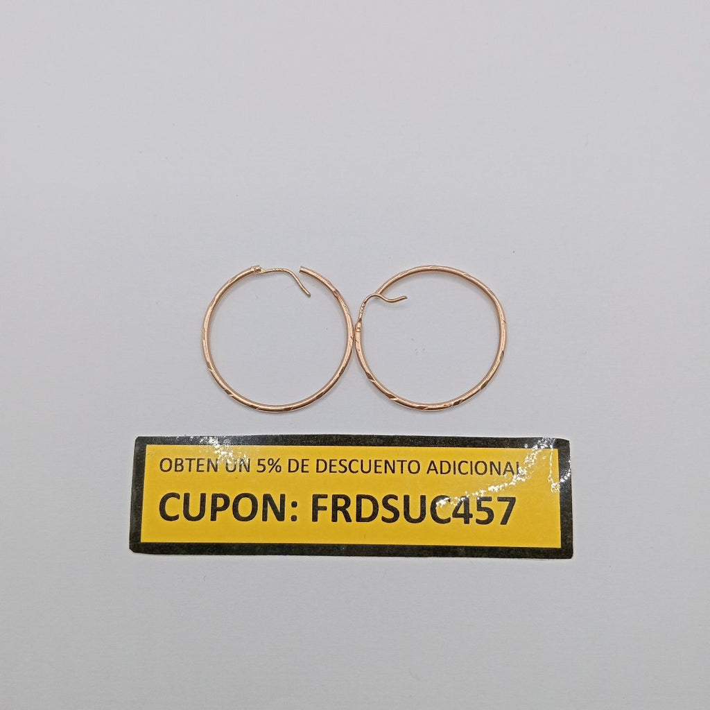 ARRACADAS PAR ORO COMBINADO 14 K 2,20 GRMS (SEMINUEVO)