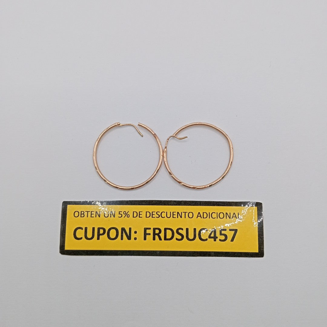 ARRACADAS PAR ORO COMBINADO 14 K 2,20 GRMS (SEMINUEVO)