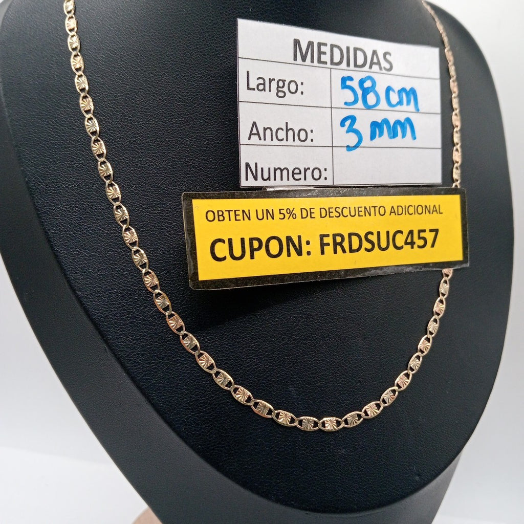 CADENA ORO COMBINADO 10 K 4.7 GRMS (SEMINUEVO)