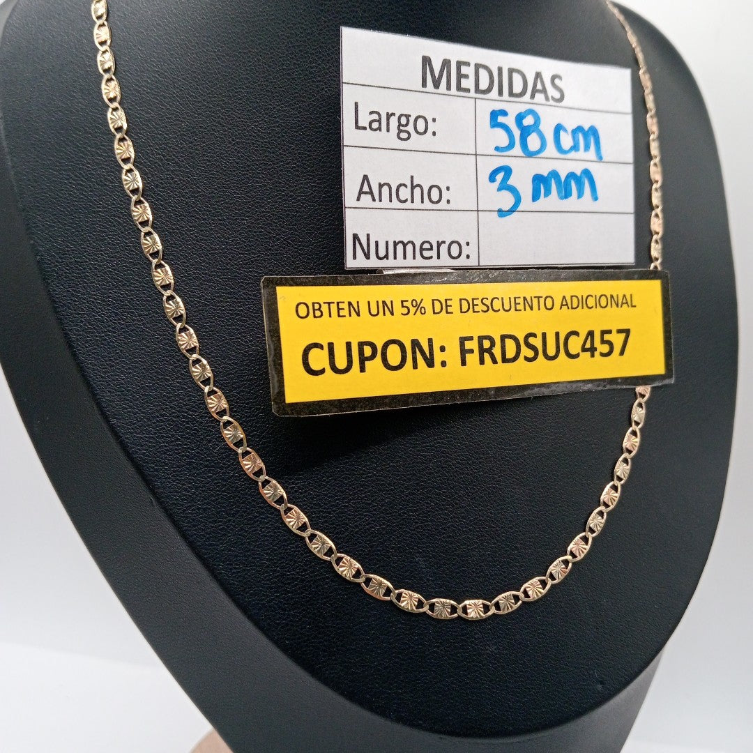 CADENA ORO COMBINADO 10 K 4.7 GRMS (SEMINUEVO)