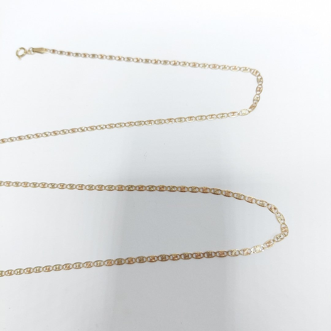 CADENA ORO, ORO COMBINADO 10 K 2.8 GRMS (SEMINUEVO)