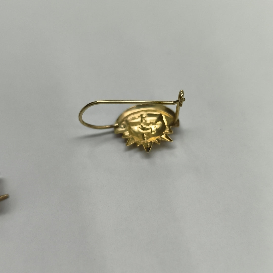 ARETES PAR ORO COMBINADO 10 K 0,90 GRMS (SEMINUEVO)