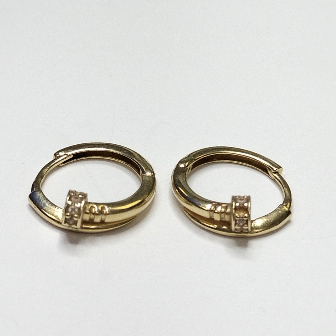 ARRACADAS PAR ORO 14 K 2.4 GRMS (SEMINUEVO)