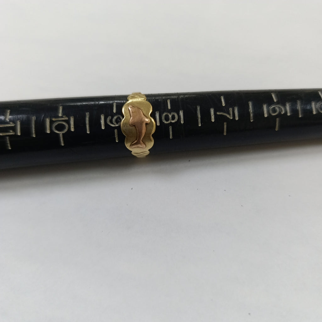 ANILLITO ORO COMBINADO 10 K 1.7 GRMS (SEMINUEVO)