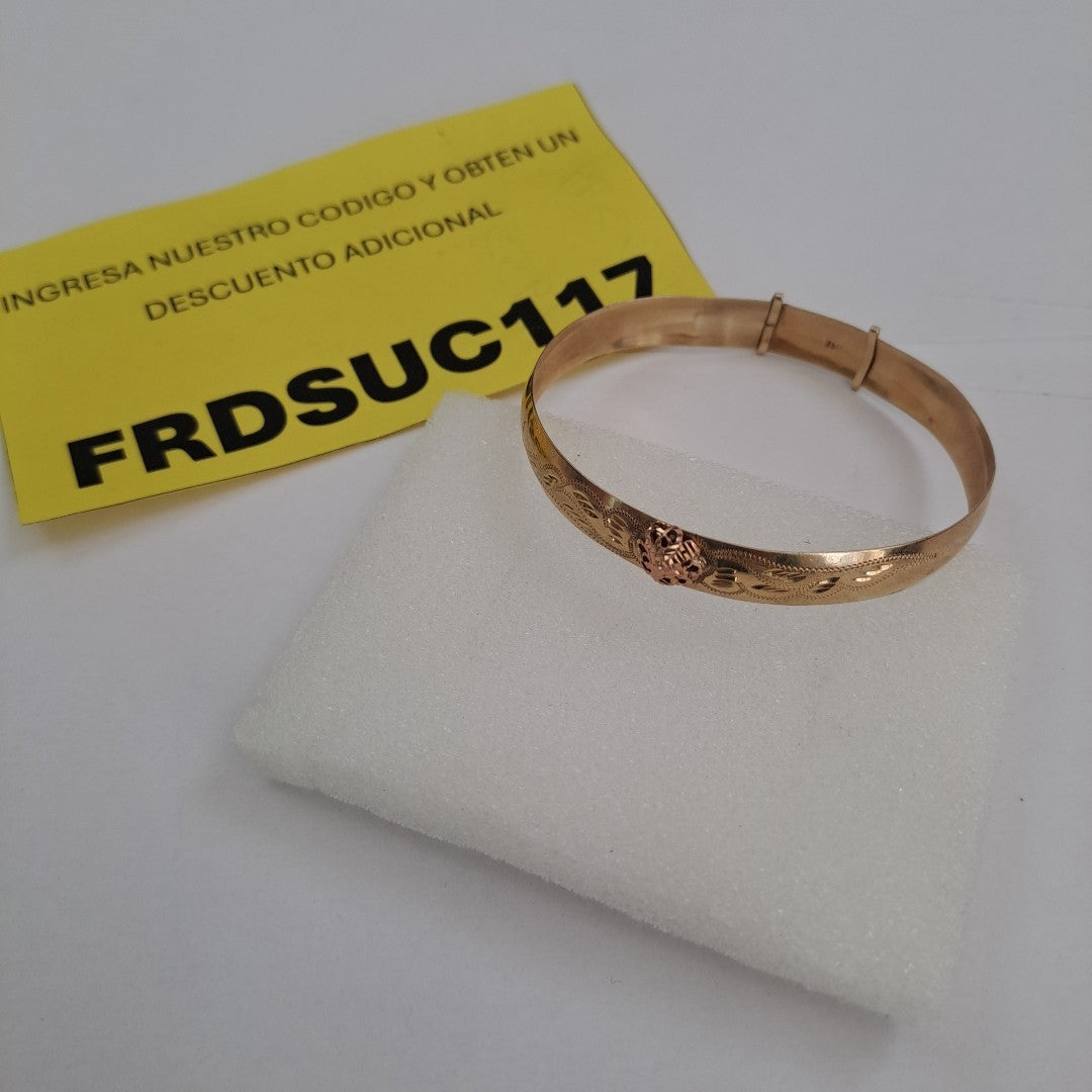 PULSERA RIGIDA ORO 14 K 6.6 GRMS (SEMINUEVO)