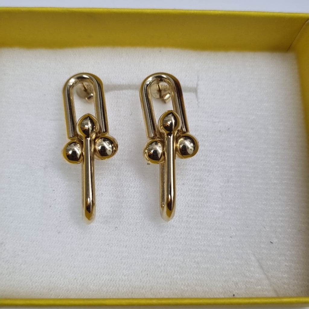 ARETES PAR ORO 14 K 3.4 GRMS (SEMINUEVO)