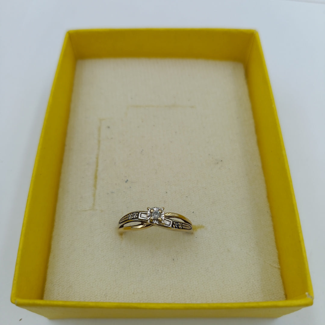 ANILLITO, SOLITARIO ORO 14 K 2.2 GRMS (SEMINUEVO)