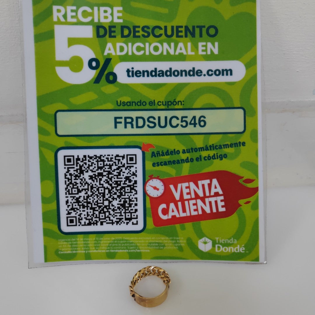 ANILLO ORO 14 K 4.5 GRMS (SEMINUEVO)