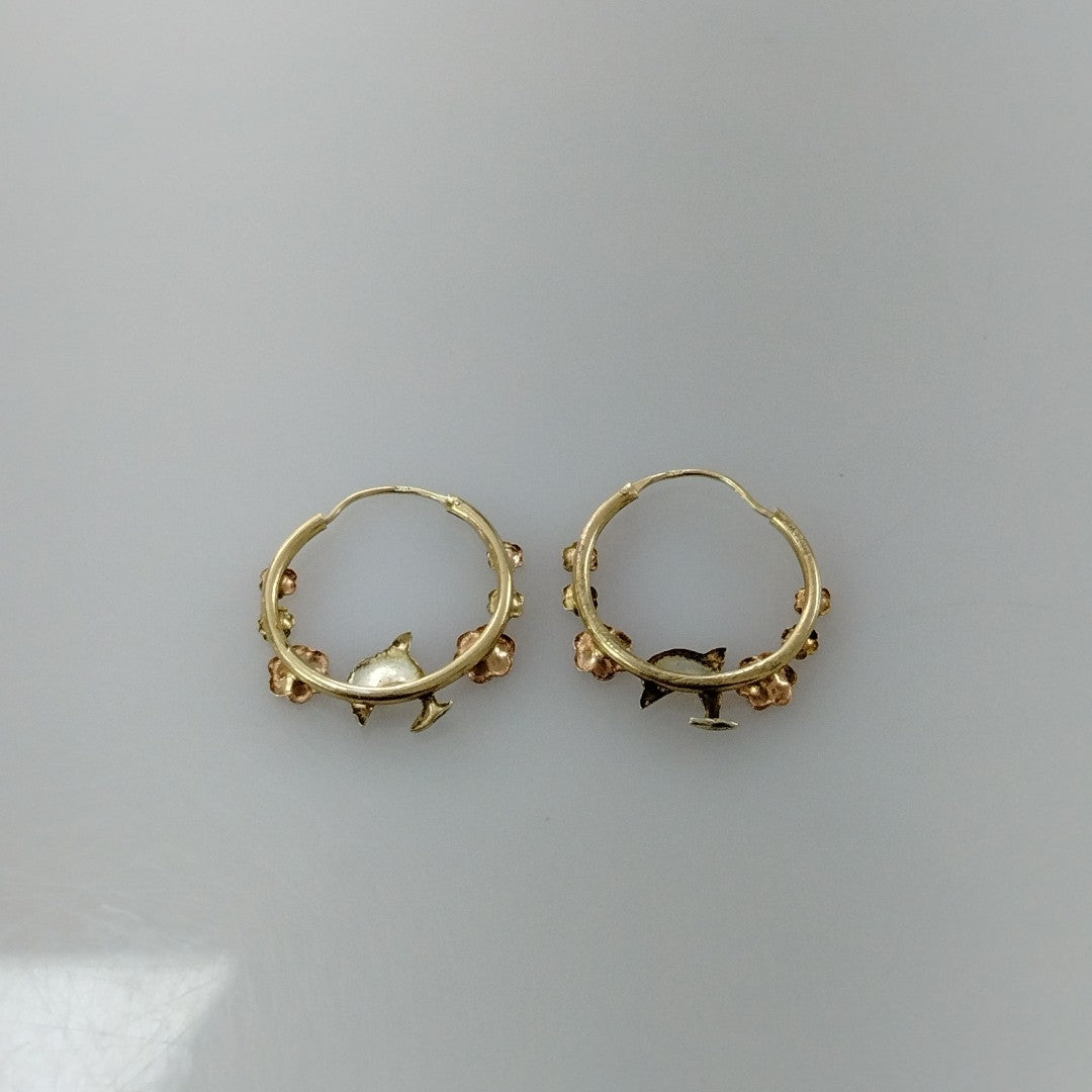 ARRACADAS PAR ORO 14 K 1,30 GRMS (SEMINUEVO)