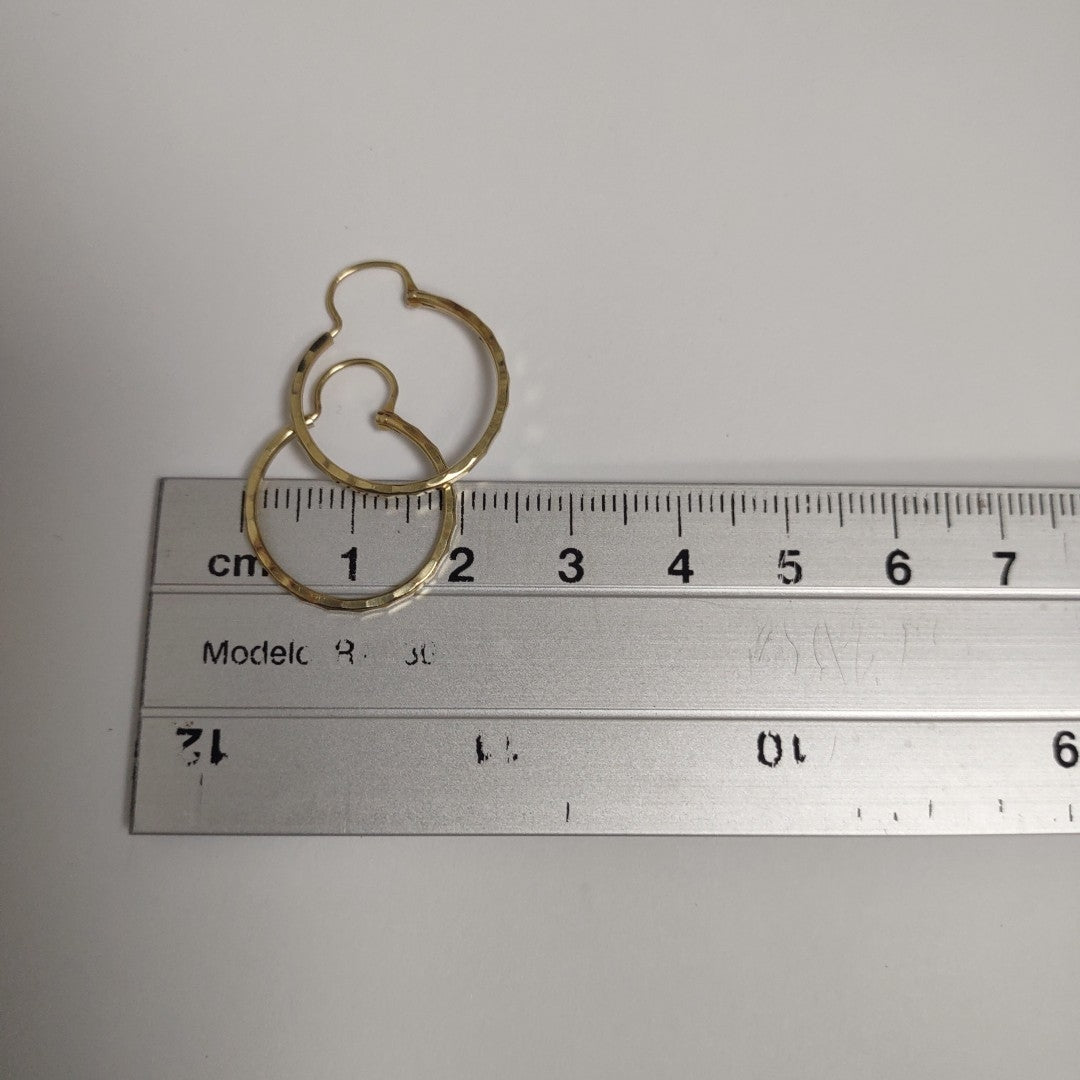 ARRACADAS PAR ORO 14 K 1.1 GRMS (SEMINUEVO)