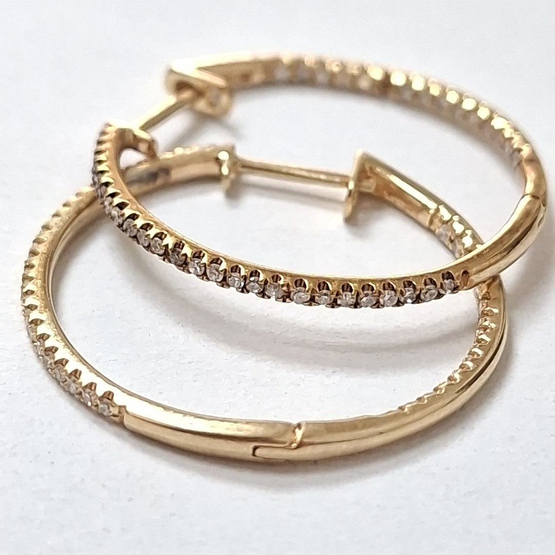 ARETES PAR ORO 14 K 2,50 GRMS (SEMINUEVO)
