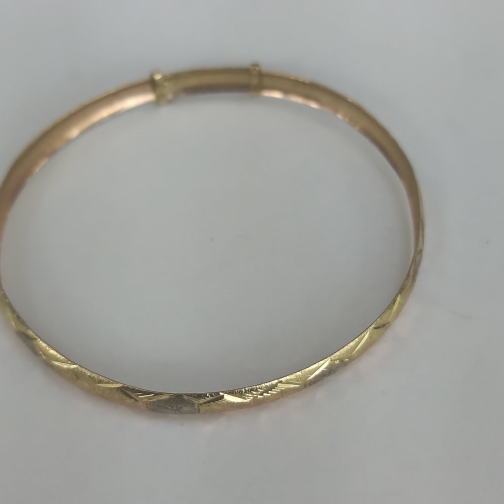 PULSERA RIGIDA ORO 10 K 5 GRMS (SEMINUEVO)