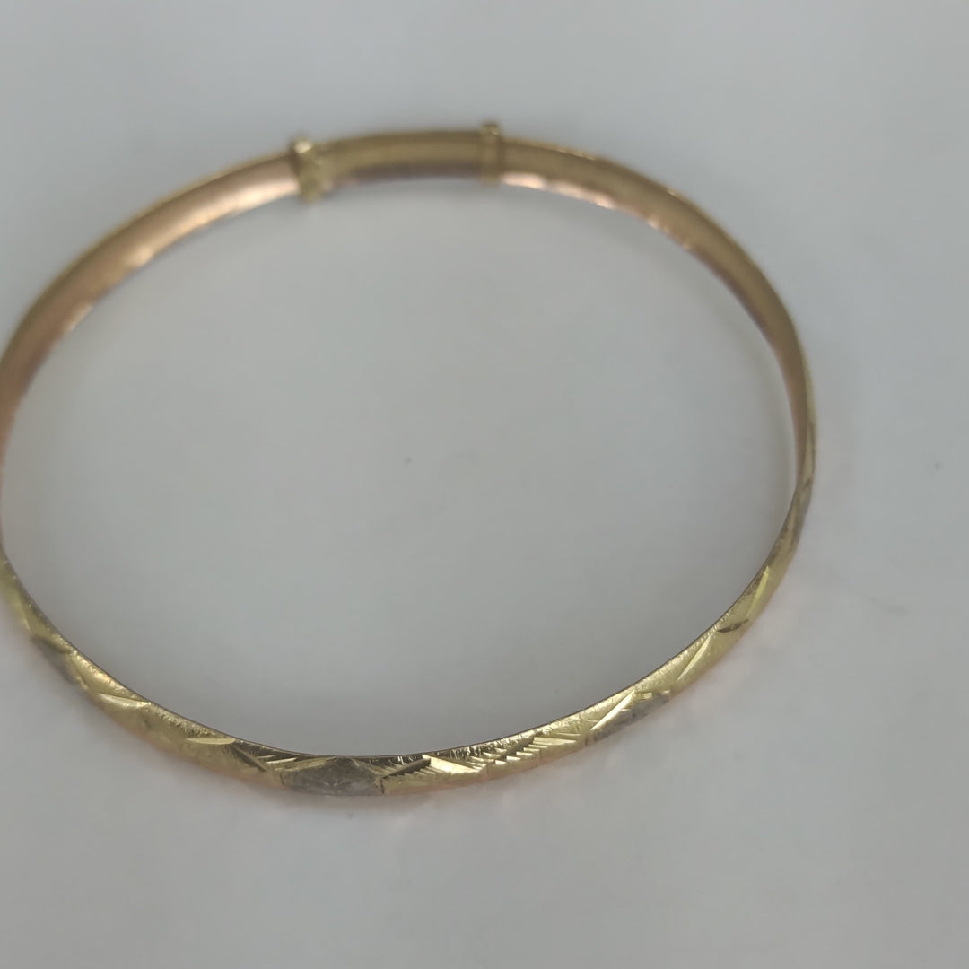 PULSERA RIGIDA ORO 10 K 5 GRMS (SEMINUEVO)