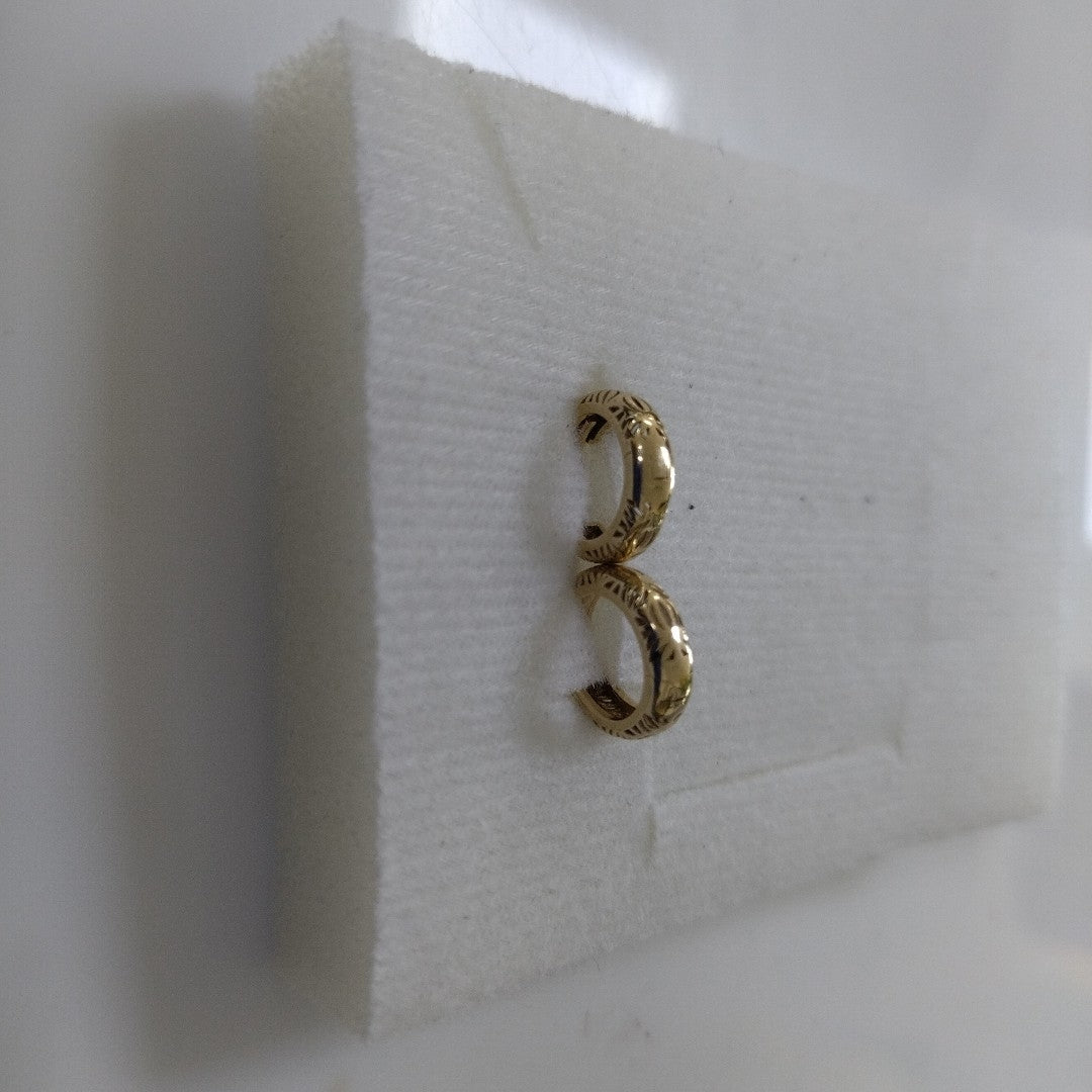 ARRACADAS PAR ORO 14 K 1.7 GRMS (SEMINUEVO)