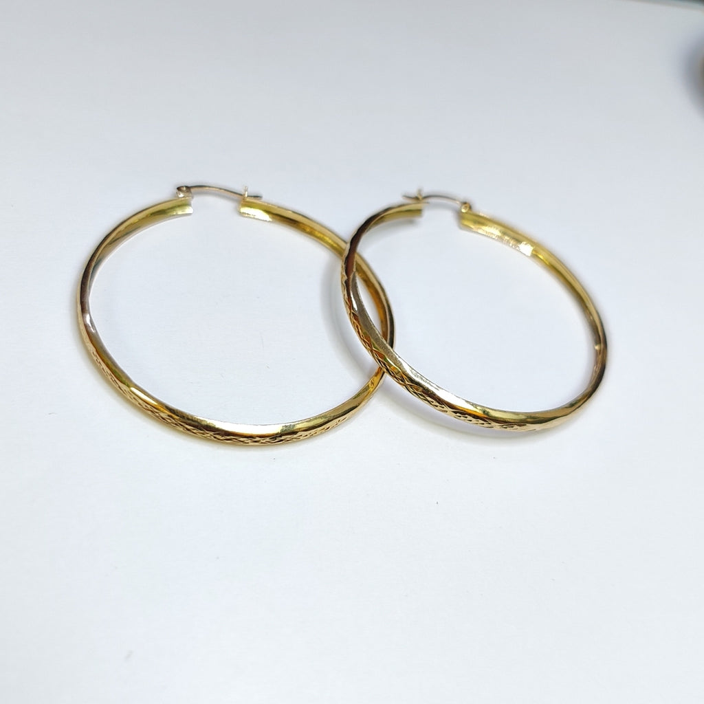 ARRACADAS PAR ORO 14 K 7.8 GRMS (SEMINUEVO)