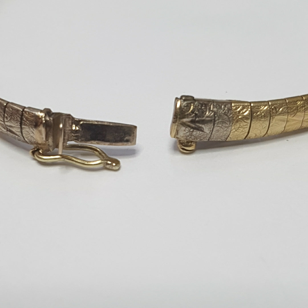 PULSERA ORO COMBINADO 14 K 10,90 GRMS (SEMINUEVO)