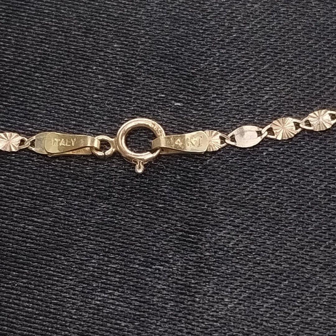 CADENA ORO 14 K 1,80 GRMS (SEMINUEVO)