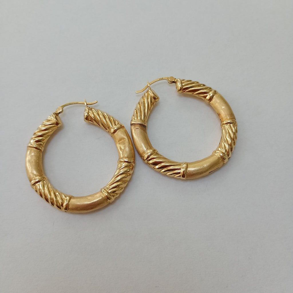 ARRACADAS PAR ORO 14 K 4.7 GRMS (SEMINUEVO)