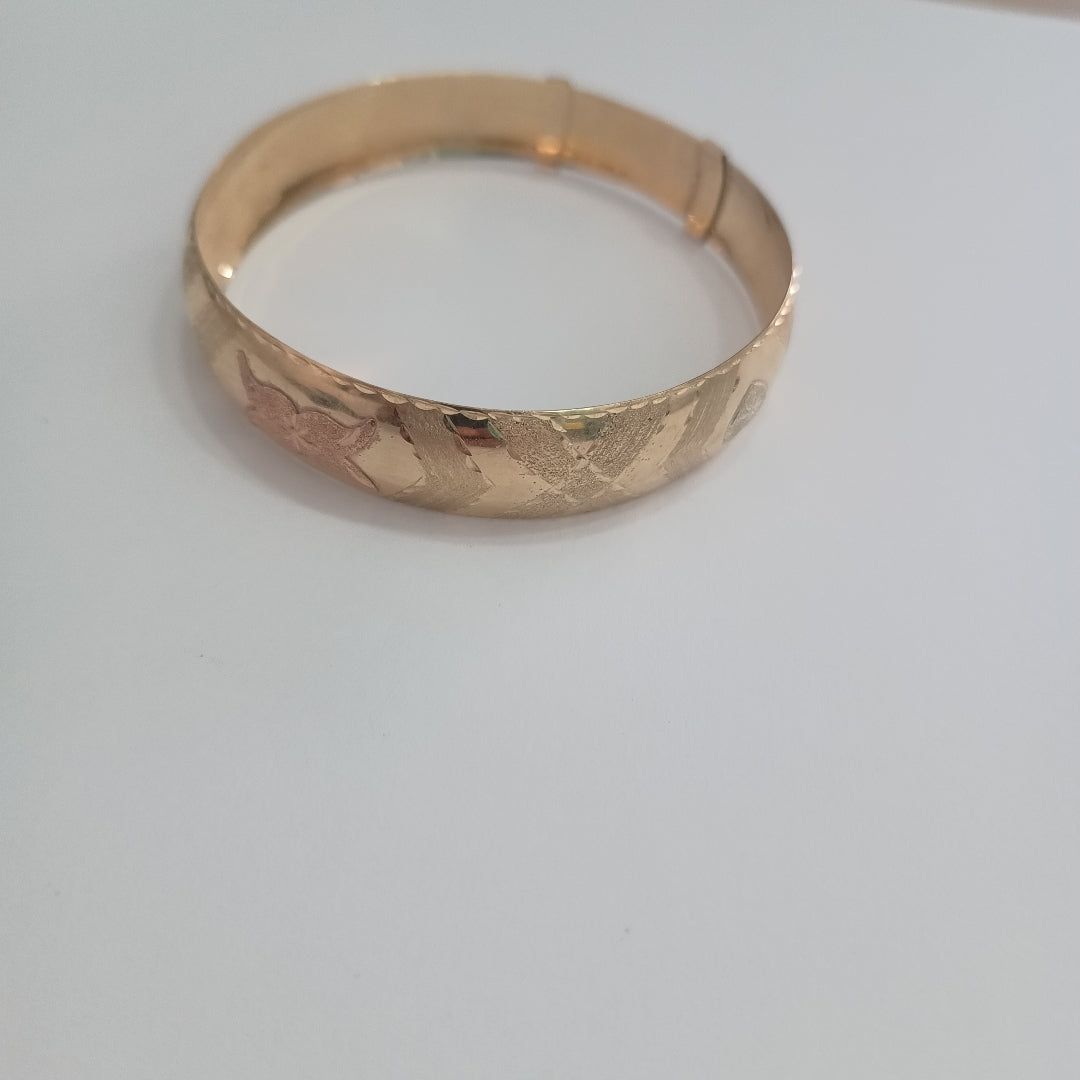 PULSERA RIGIDA ORO 10 K 11.1 GRMS (SEMINUEVO)