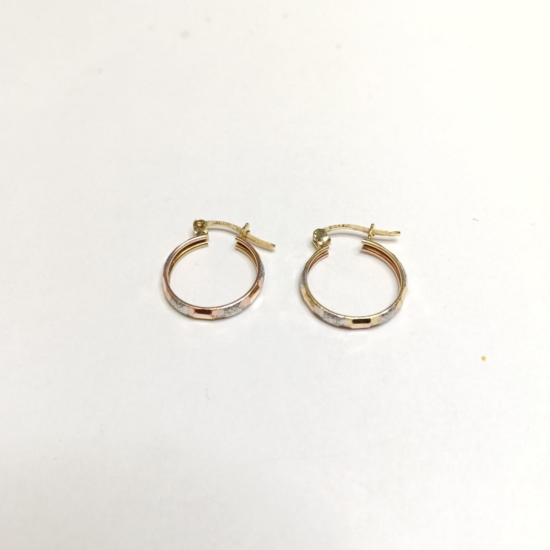 ARRACADAS PAR ORO 14 K 1.5 GRMS (SEMINUEVO)