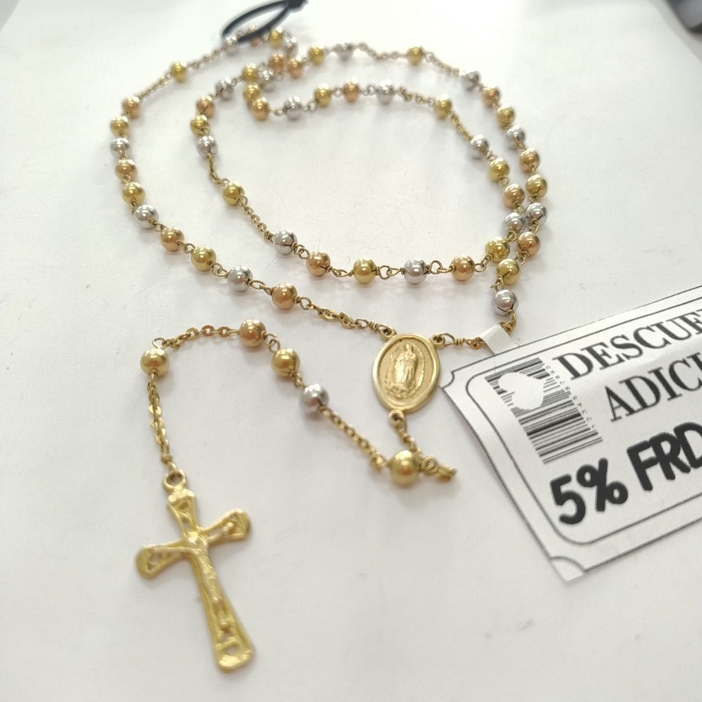 ROSARIO ORO, ORO COMBINADO 14 K 29.7 GRMS (SEMINUEVO)