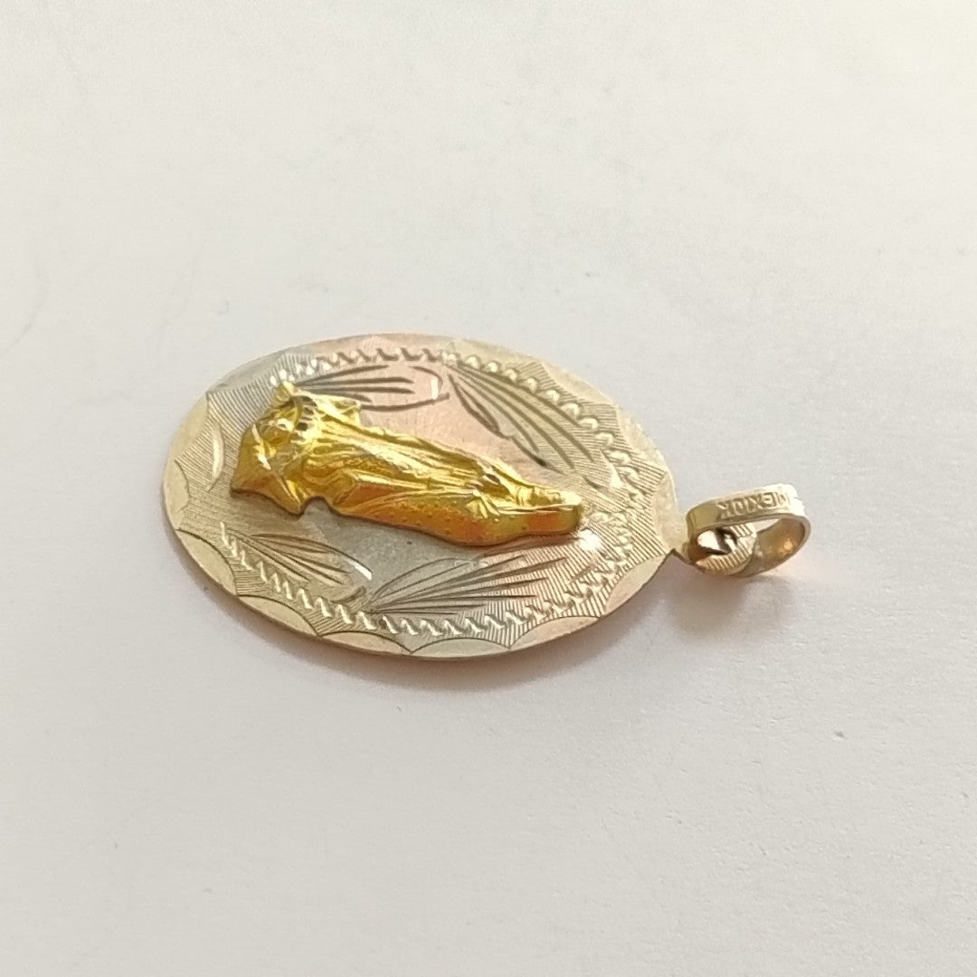 MEDALLA RELIGIOSA ORO 10 K 4,10 GRMS (SEMINUEVO)