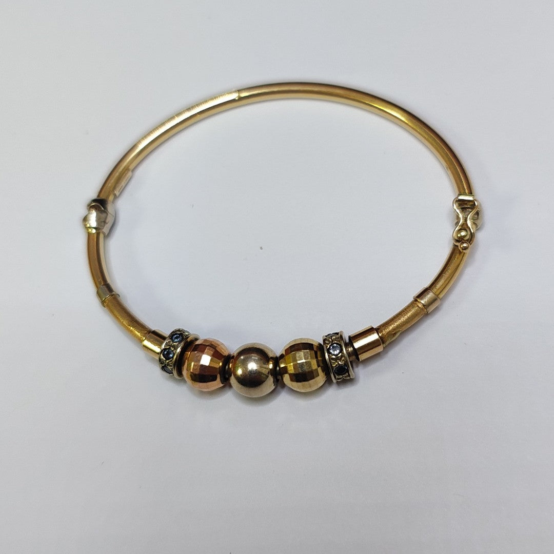 PULSERA RIGIDA ORO 14 K 9,60 GRMS (SEMINUEVO)