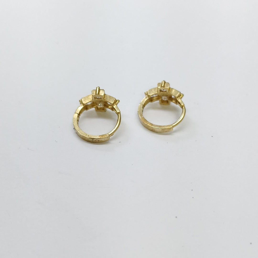 ARETES PAR ORO 14 K 2.4 GRMS (SEMINUEVO)