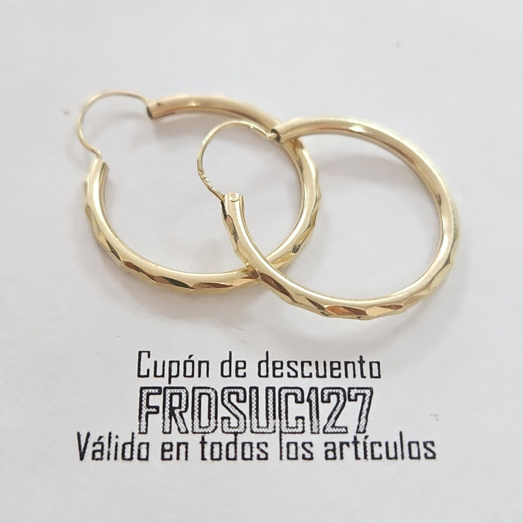 ARRACADAS PAR ORO 10 K 1.5 GRMS (SEMINUEVO)